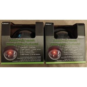 e-Circuit Fake Security Camera*Battery Operated*Wall/Ceiling Mountable*Lot Of 2